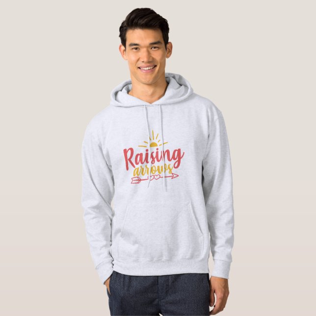 Uppåtriktade pilar hoodie (Hel framsida)
