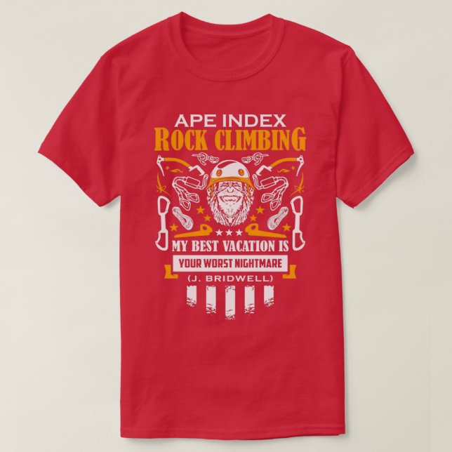 Uppåtstigning för Ape-index sten T Shirt (Design framsida)