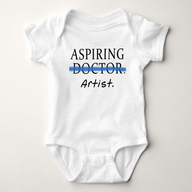 Uppåtsträvande uppåtsträvande doktor för konstnär tee shirt (Framsida)