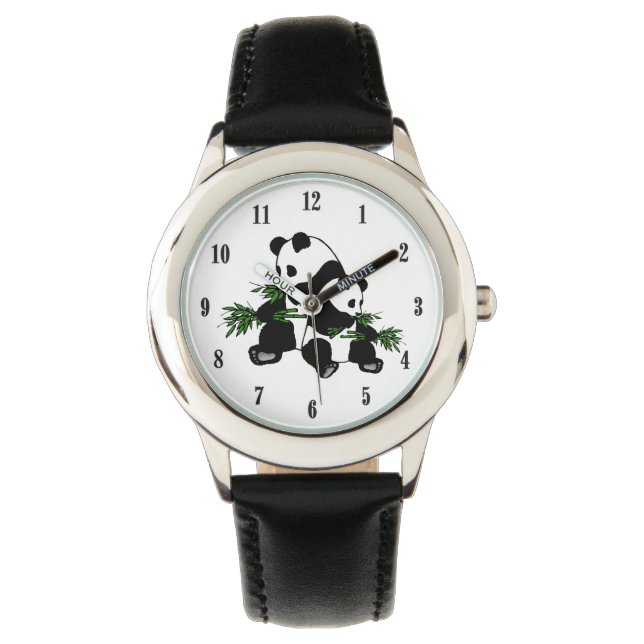 Uppåtväxande Panda Watch Armbandsur (Framsida)