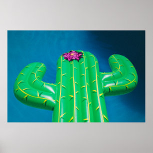 Uppblåsbar kaktus buoy poster