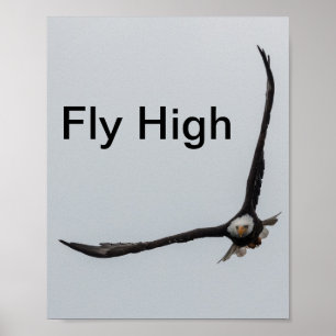 Uppblåsning av Örn-fågelinspiration Poster