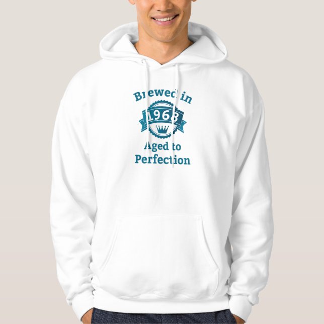 Uppblåst 1968 Åldras till Perfection Sweatshirt Med Luva (Framsida)