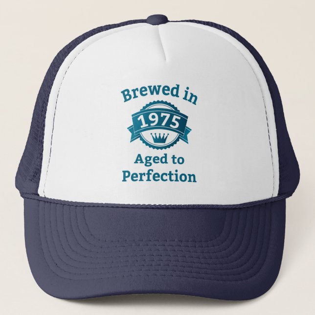 Uppblåst 1975 Åldras till Perfection Truckerkeps (Framsida)