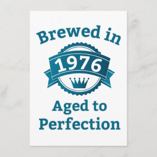 Uppblåst 1976 Åldras till Perfection Kort
