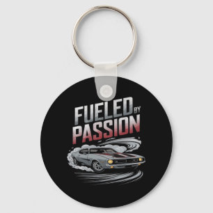 Uppblåst av passion - bilentusiastisk design nyckelring