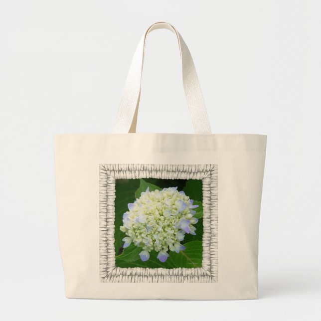 Uppblommande blomning jumbo tygkasse (Framsidan)