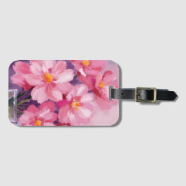 Uppblommande Rosa Kronblad | Blommamålning Vattenf Bagagebricka