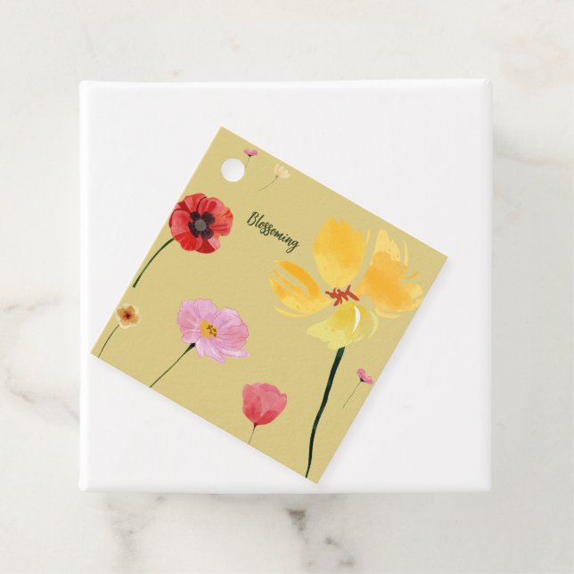 Uppblomning Gåvor Etiketter (På plats)