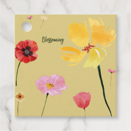 Uppblomning Gåvor Etiketter