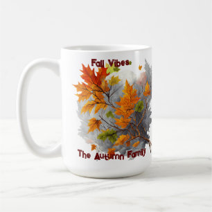 Uppbrace Autumn: inspirerande Mugg med Löv Motif