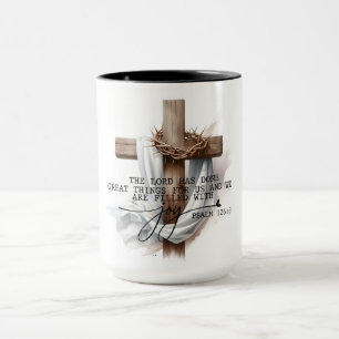 Uppbyggande tro-inspirerad mugg