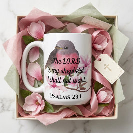 Uppbyggelse Psalm 23:1 Bibelvers Kaffemugg