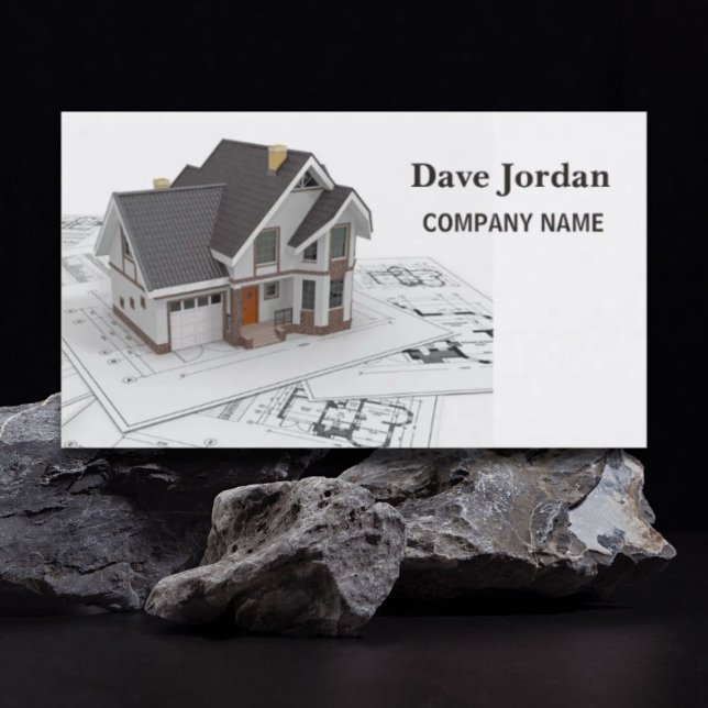 Uppbyggnadskontraktor för bygg- och Handyman Visitkort (Builder Handyman Construction Architect Contractor Business Card)