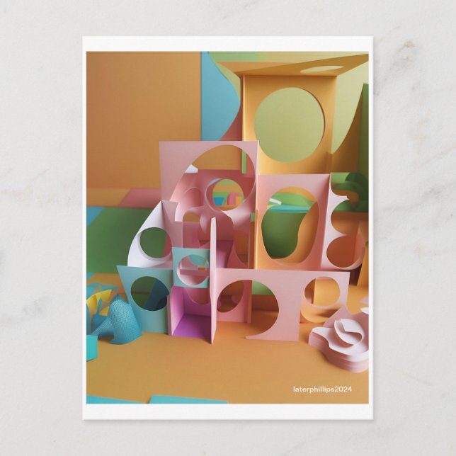 Uppcyklat Escape-nr 6 Vykort (Framsida)