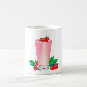 Uppdatera Berry Smoothie Rosa Drink Kaffemugg