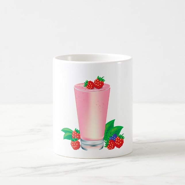 Uppdatera Berry Smoothie Rosa Drink Kaffemugg (Skapare uppladdad)