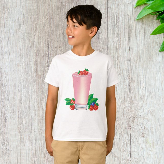 Uppdatera Berry Smoothie Rosa Drink T Shirt (Skapare uppladdad)