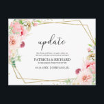 Uppdatera  Blommigt Bröllop Ändra datum Vykort<br><div class="desc">Uppdatera Bröllop för  Blommigt Ändra vykort för datum</div>