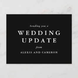 Uppdatera datum för svartvitt i Bröllop Vykort