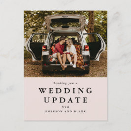 Uppdatera datum  foto med Bröllop Vykort