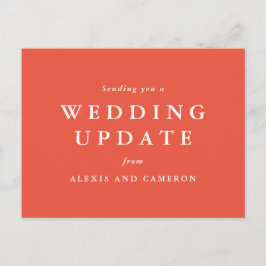 Uppdatera datumkorg med bröllop vykort