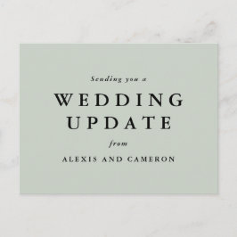 Uppdatera datumsidans grönt i Bröllop Vykort