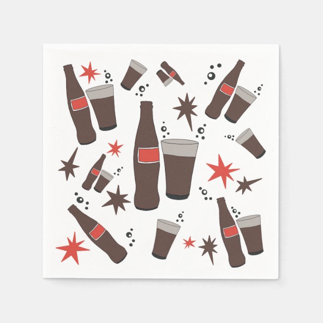 Uppdatera den här sommaren med en drink. pappersservett (Framsidan)