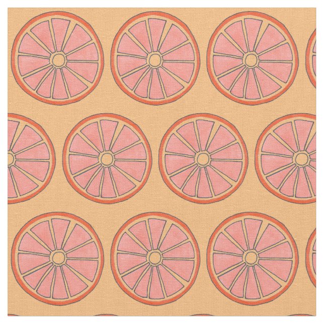 Uppdatera Florida-Orangen Citrus Grove Fruit Segce Tyg (Närbild)