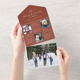 Uppdatera julkort för familjen helgdag nyhetsbrev