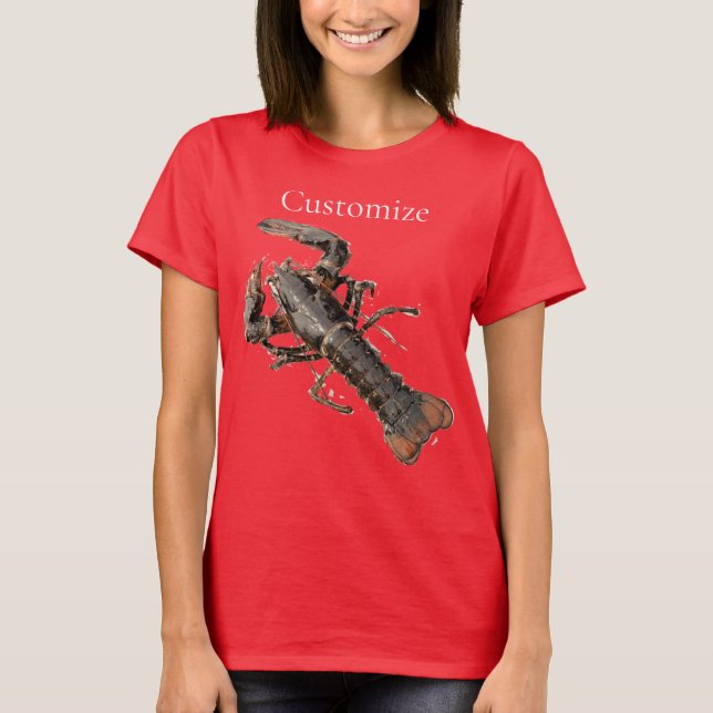 Uppdatera Maine Lobster Thunder_Cove T Shirt (Framsida)