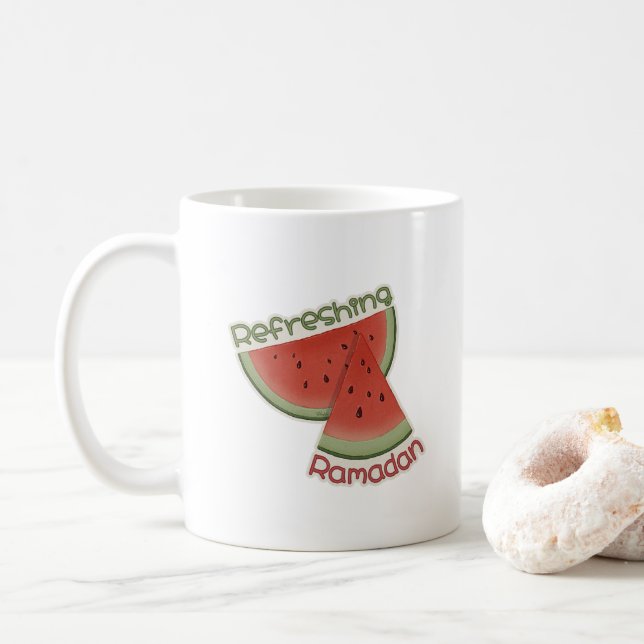 Uppdatera Ramadan Watermelon Kaffemugg (Med munk)