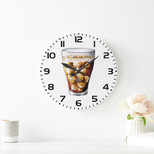 Uppdatera soda-dryck av Kall med ismassa med bubbl Stor Klocka