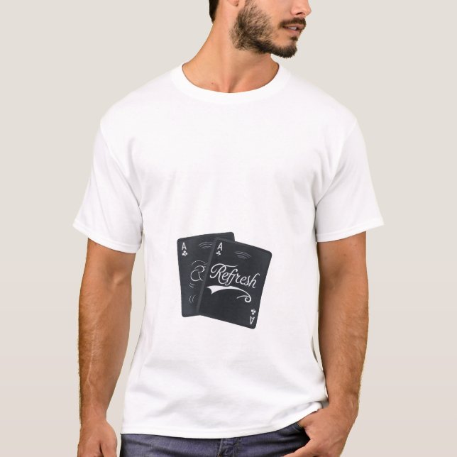 Uppdatera spelkort T-Shirt (Framsida)