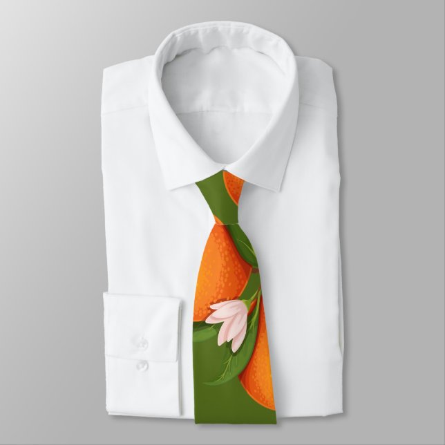 Uppdatera stora Orangar Mönster Slips (Bunden)