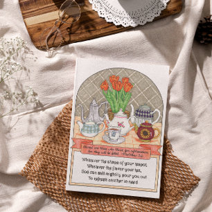 Uppdatera Vänskap för Tekannor Tack Kort