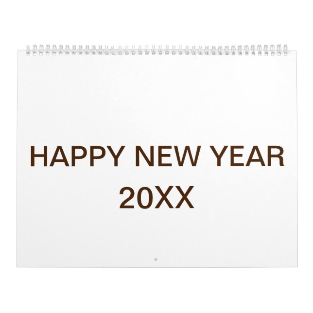 UPPDATERAD Anpassningsbar TextLogo-kalender Kalender (Omslag)