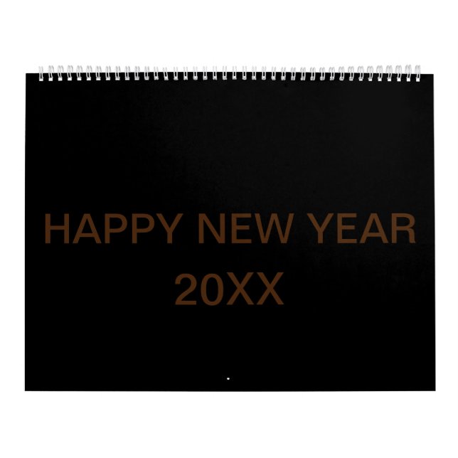 UPPDATERAD Anpassningsbar TextLogo-kalender Kalender (Omslag)