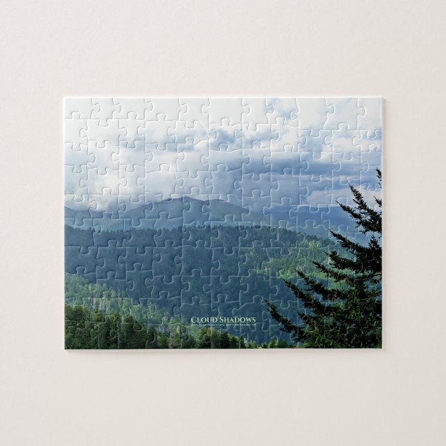 Uppdaterad "Cloud Shadows" Kuwohi Clingmans Dome Pussel (Horisontell)