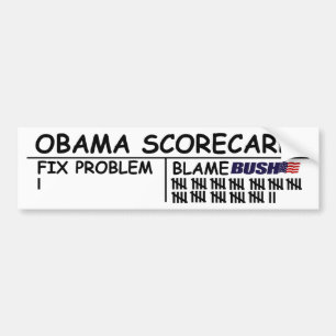 Uppdaterad Obama sammanställningsruta - Bildekal