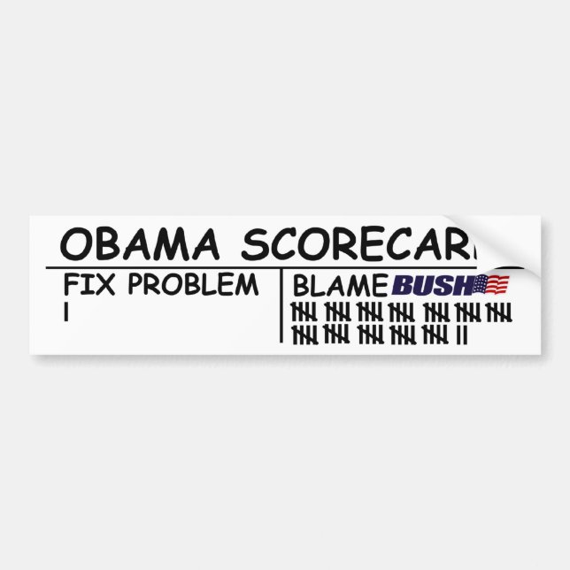 Uppdaterad Obama sammanställningsruta - Bildekal (Framsidan)