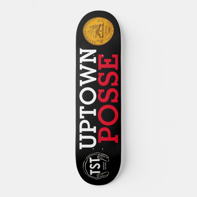 UPPDATERAD POSSSKATTESKATTA MINI SKATEBOARD BRÄDA 18,5 CM (Framsida)