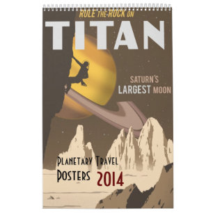 Uppdaterat 2014 utrymmeresor affischer kalender