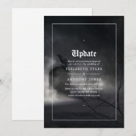 Uppdatering för Halloween Gothic Bröllop Inbjudningar