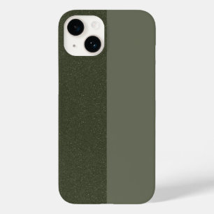 Uppdelad Grönt iPhone 14 Fodral - Anpassade