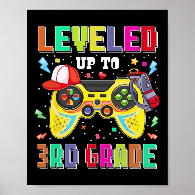 Uppdelad på upp till 3:e Klass Gamer Första dagen  Poster (Framsidan)