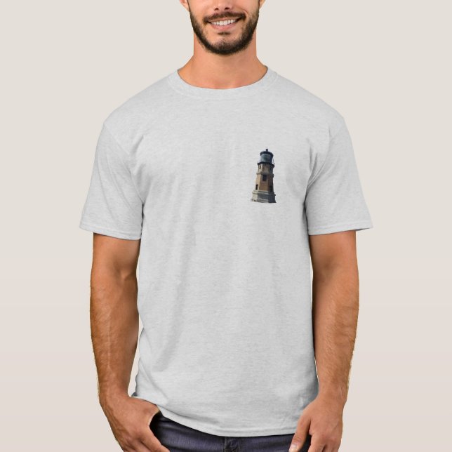Uppdelad Sten fyr 2-sidig skjorta T Shirt (Framsida)