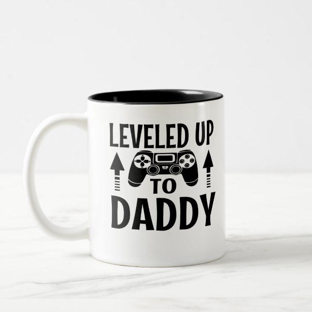 Uppdelad till dADDY Två-Tonad Mugg (Vänster)