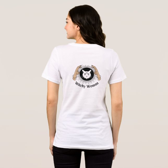 Uppdelade personligheter "Witchy Woman" T Shirt (Baksida Full)
