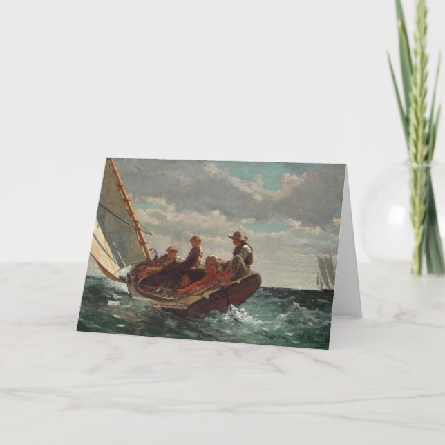 Uppdelning (en rättvis Vind) | Winslow Homer Kort (Framsida)